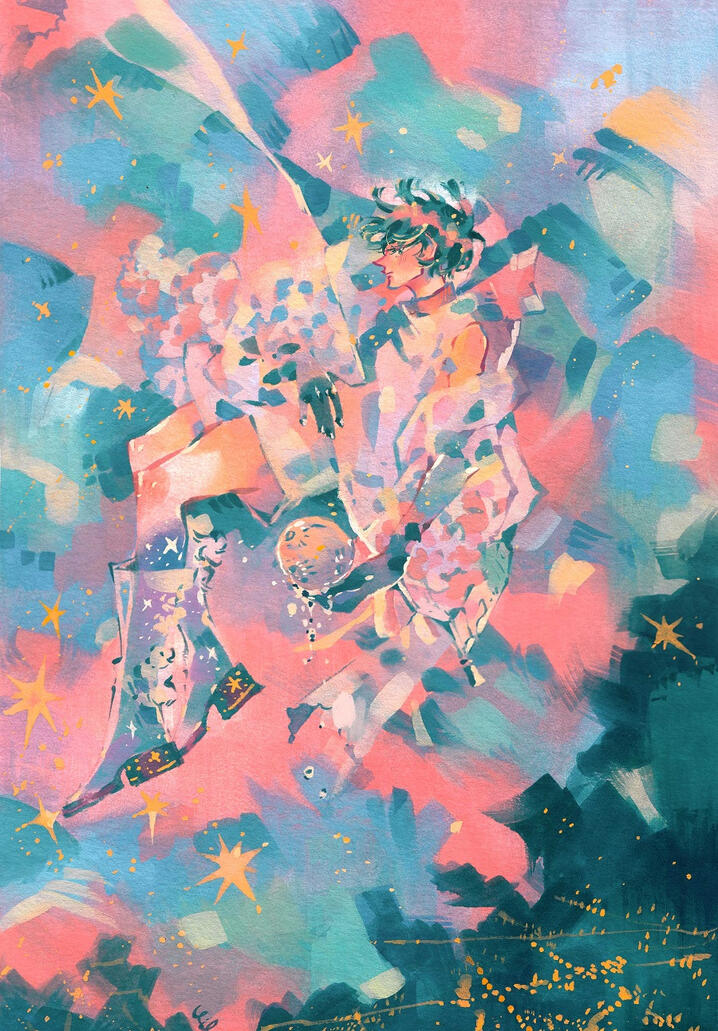 Little Universe, 18x29 cm (gouache on paper)